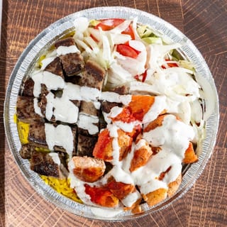 Combo (Lamb & Chicken) Over Rice Platter