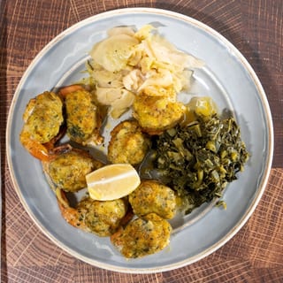 Stuffed Shrimp Platter